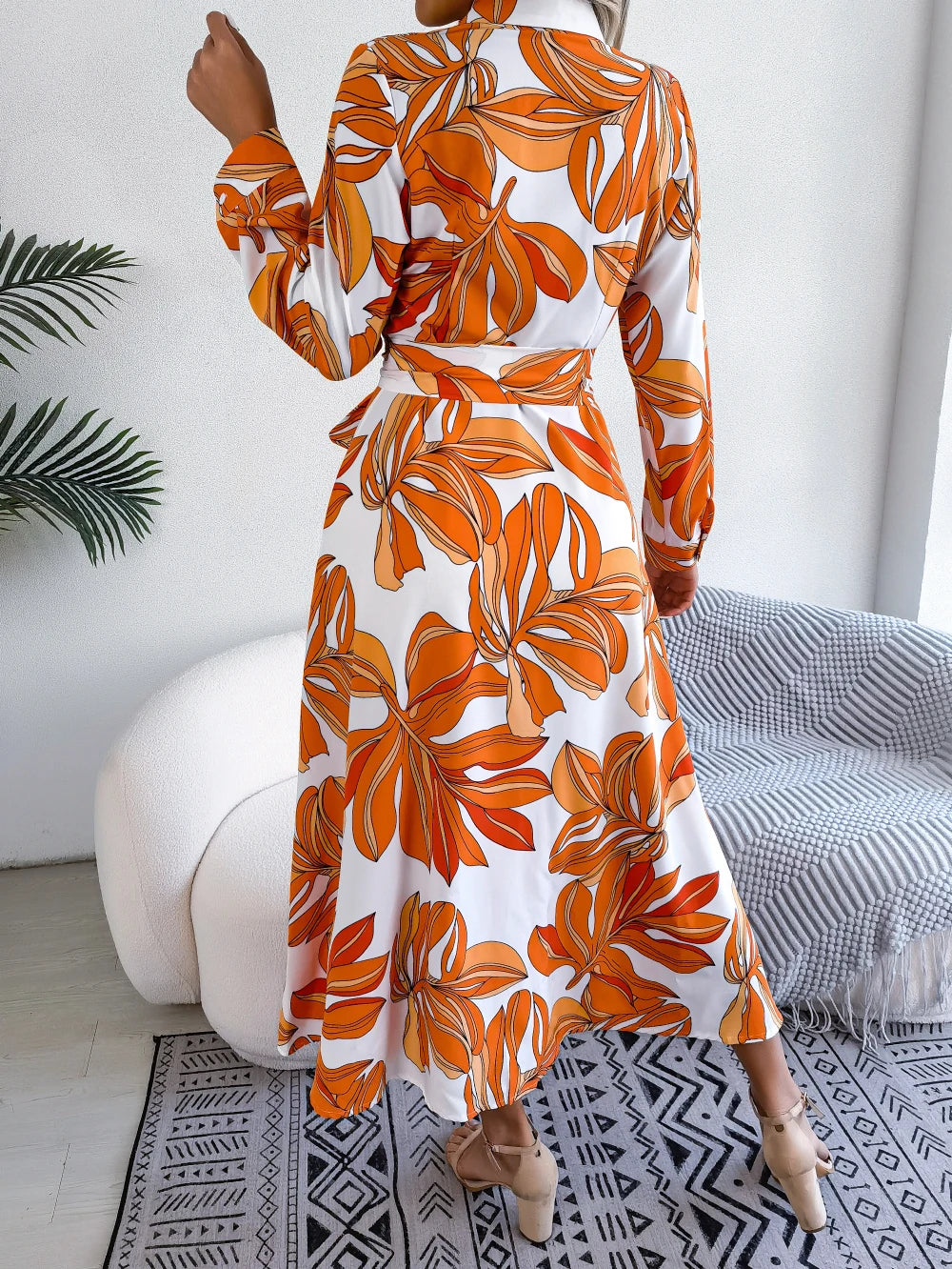 Women's Casual Floral Print Dress™ Long Sleeve Maxi Long Dress