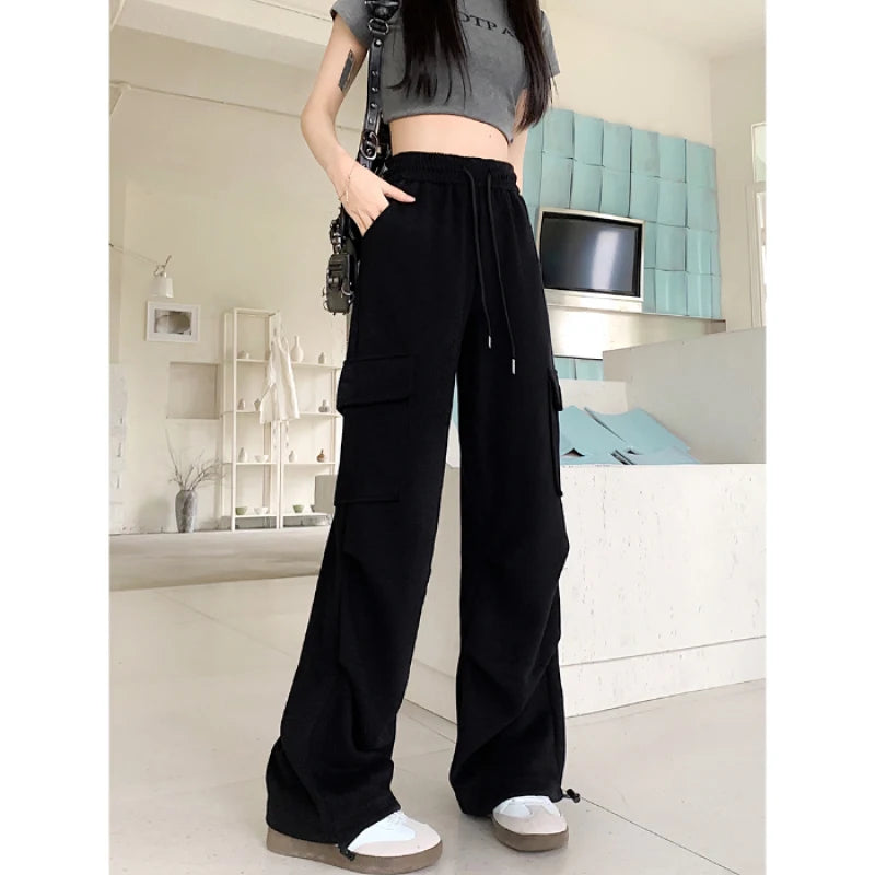 Women's Drawstring Design Cargo Pants™ Fashion Hip-hop Streetwear Cargo Trousers
