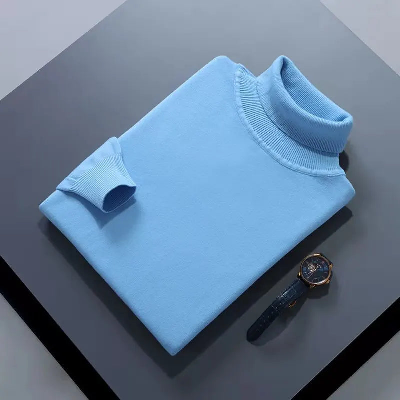 Men's Sweater™ Turtleneck Cashmere Cotton Blend Knitted Pullover