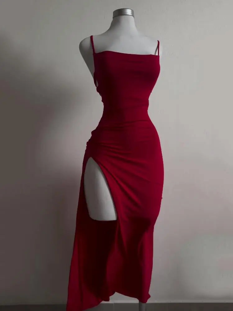 Women' Summer Sheath Dress™ Halter Strap Bag Hip Dress