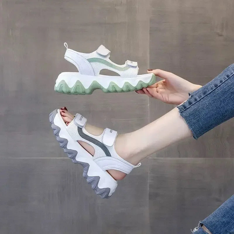 Women's Sporty Summer Sandals™ Wave Thick Bottom Platform Slippers