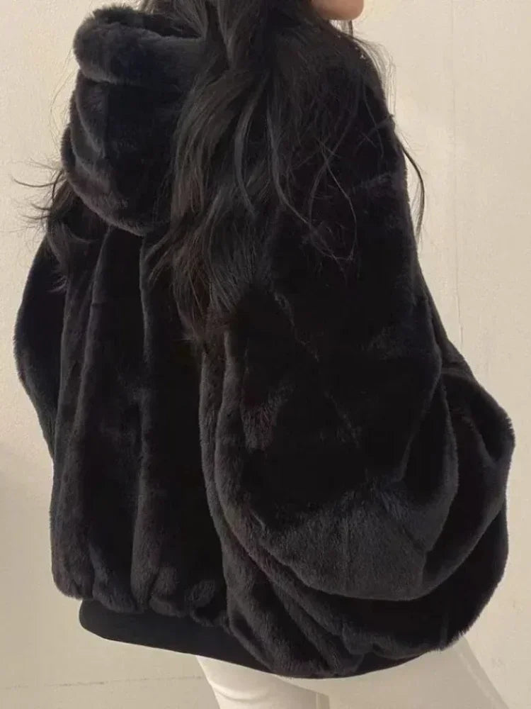 Women's Jackets™ Korean Parkas Oversized Double Sided Hooded Coat
