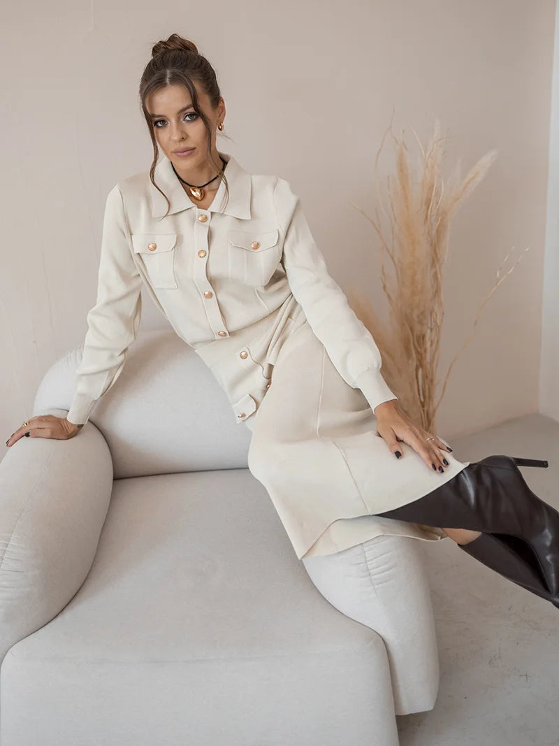 Women's Elegant Dress and Shirt™ Vintage Sets