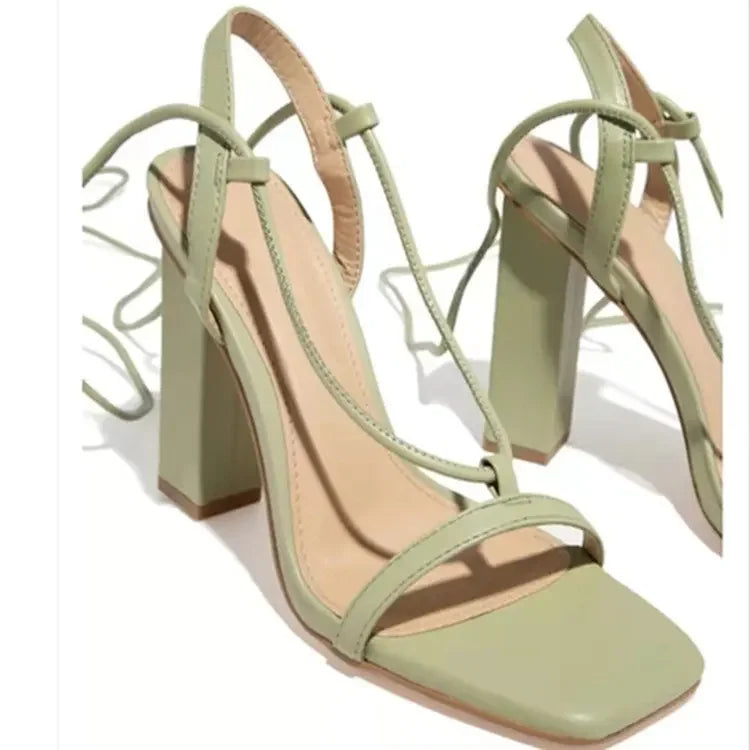 Women's Sandals™ Fashion High Heels Roman Style Square Head Sandals