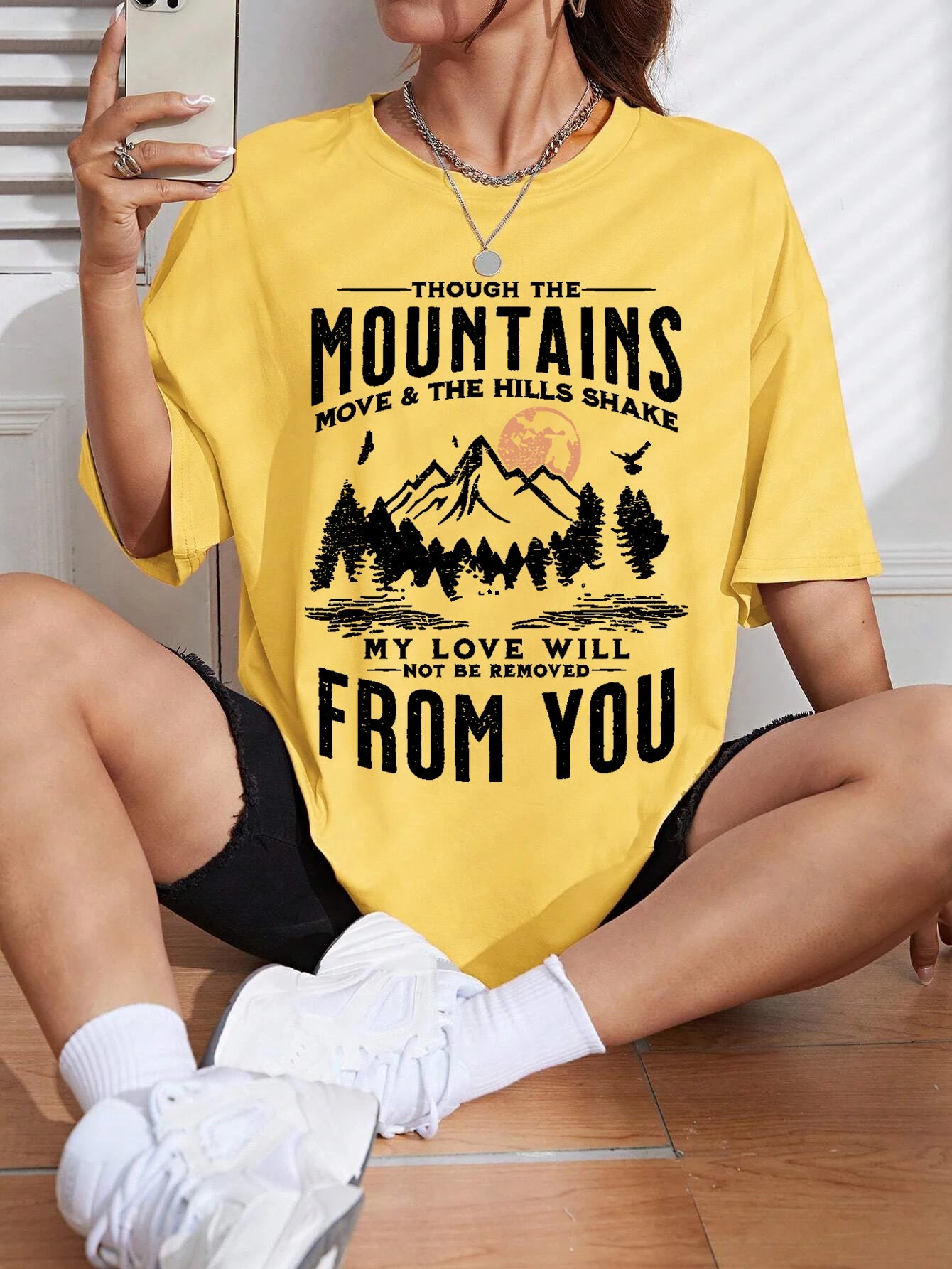 Women's Cotton Printed T-Shirts™ Short Sleeve Soft Tops