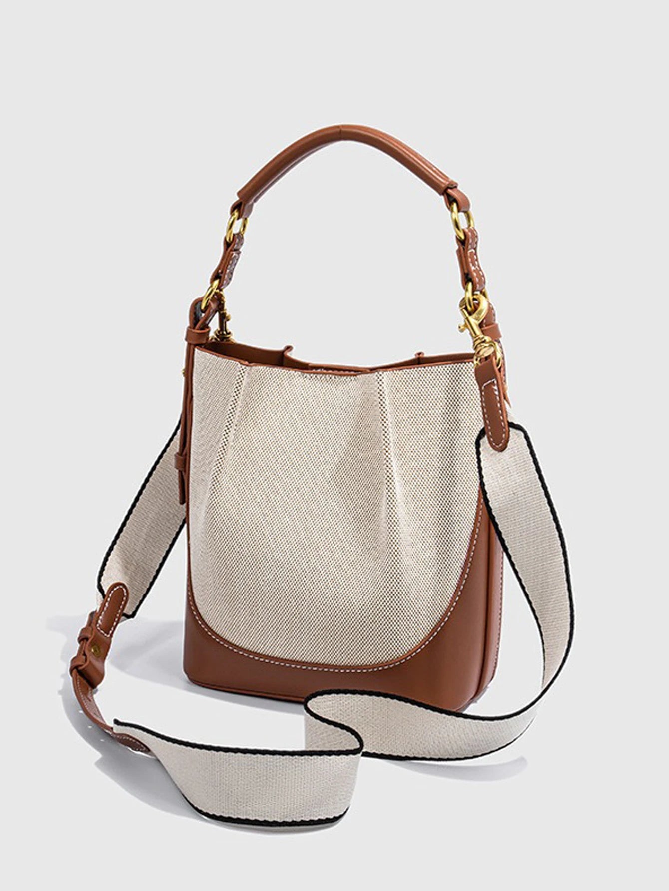 Women's Shoulder Bag™ Large capacity wide shoulder strap single shoulder tote sling sling bucket bag
