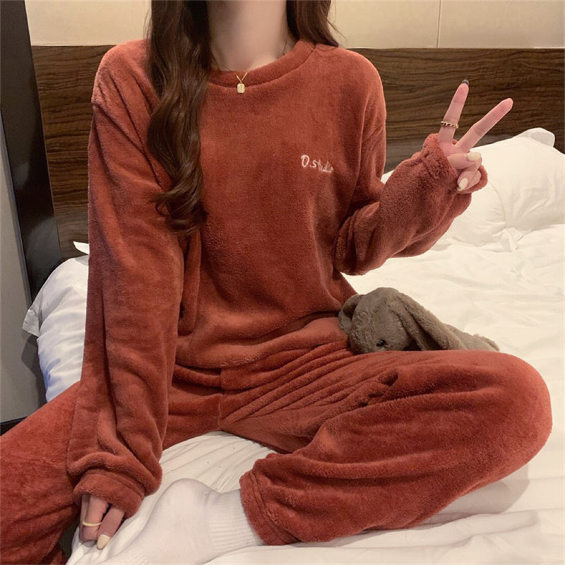 Women's ITOOLIN Cashmere Pajama Set™ Woolen Pullovers And Pants 2 pieces Sets