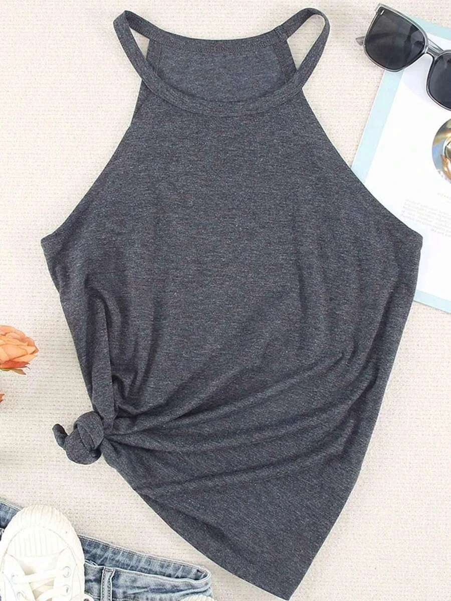 Women's Summer Sleeveless Halter T-Shirts™ Crew Neck Workout Tank Tops