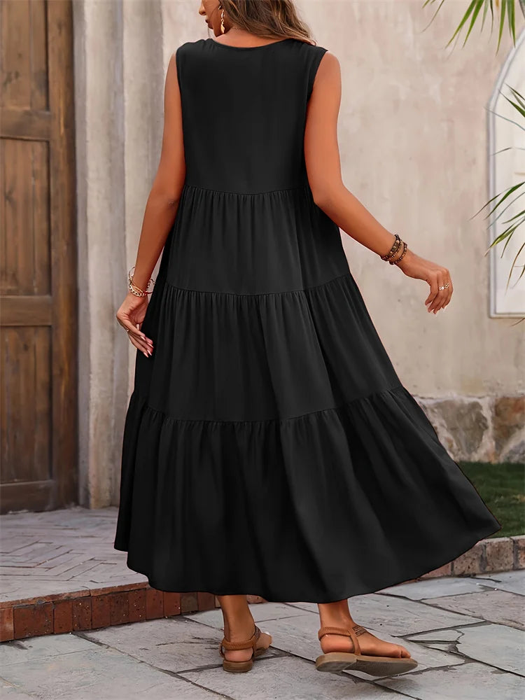 Women's Summer Dress™ Casual Long Dresses V-neck Loose Elegant Dress