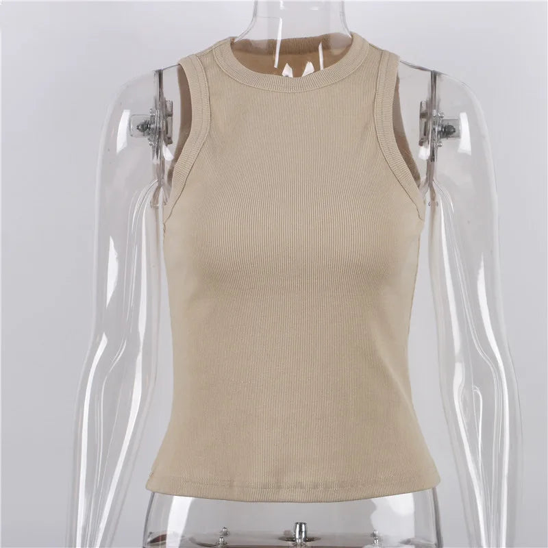 Women's Shirt™ Ribbed Knitted Summer Off Shoulder Tank Top