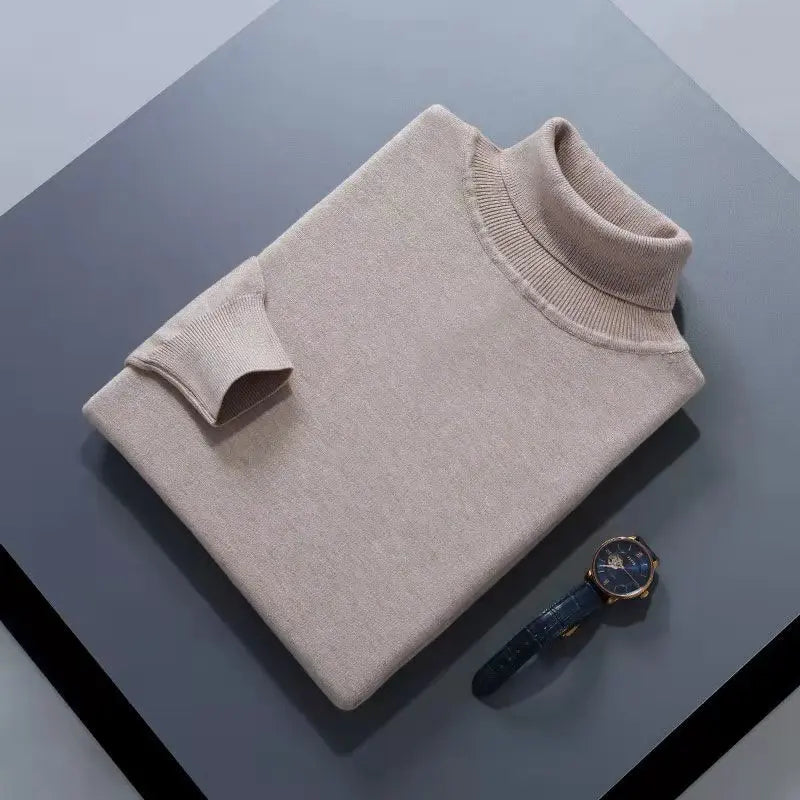 Men's Sweater™ Turtleneck Cashmere Cotton Blend Knitted Pullover