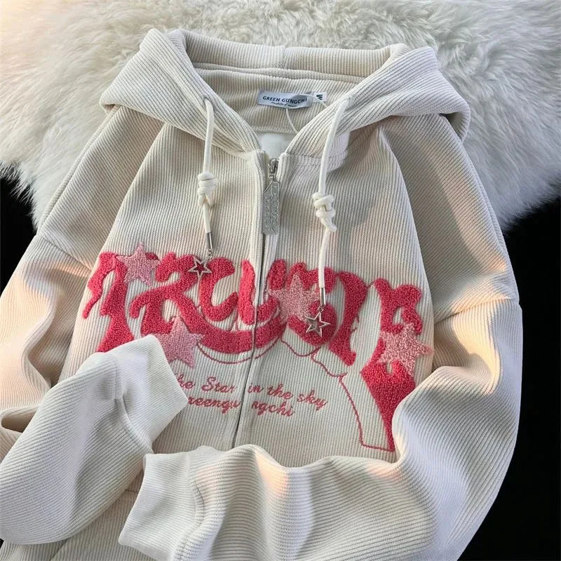 Women's Zip Up Hoodies™ Long Sleeve Harajuku Y2K Sweatshirt