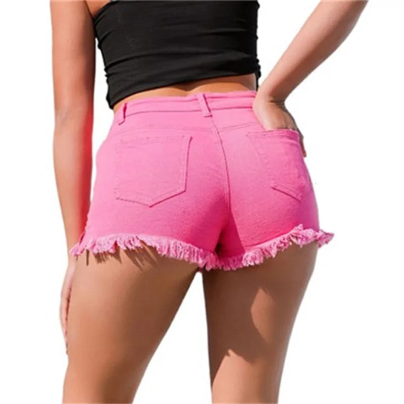 Women's Summer Split Tassel Shorts™ Vintage Casual High Waist Shorts