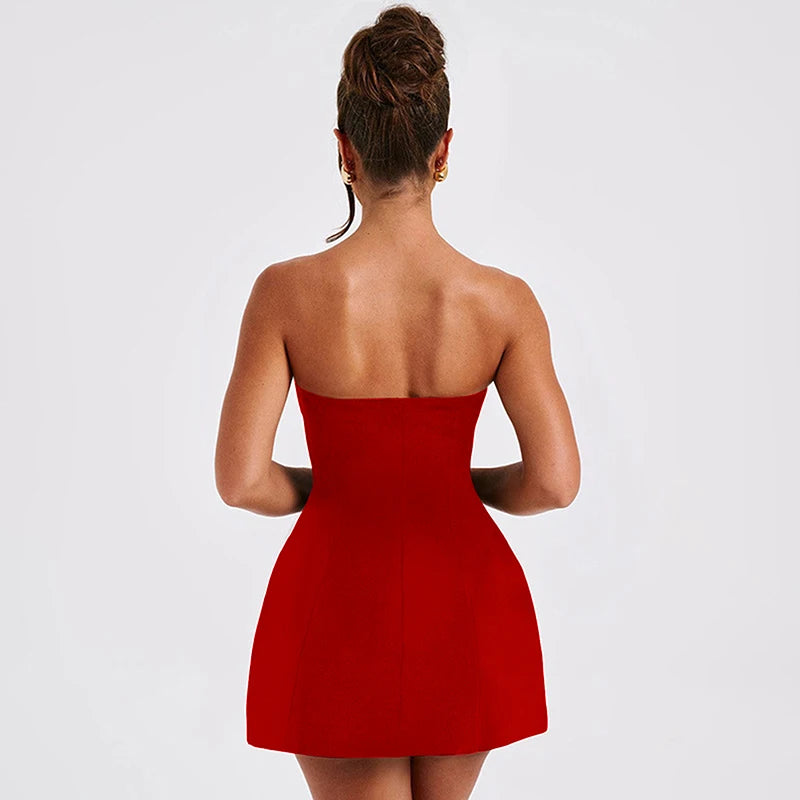 Women's Strapless A-Line Dress™ Sleeveless Off Shoulder Bodycon Dresses