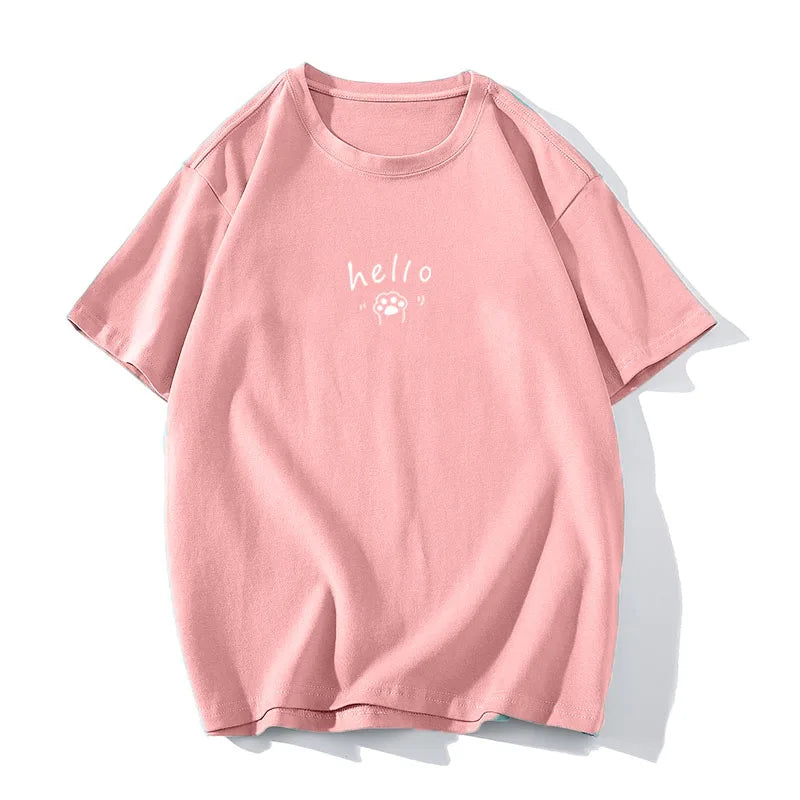 Women's Hirsionsan Graphic Printed Cotton T Shirts™ Oversized Casual Soft Short Sleeve Summer Tops