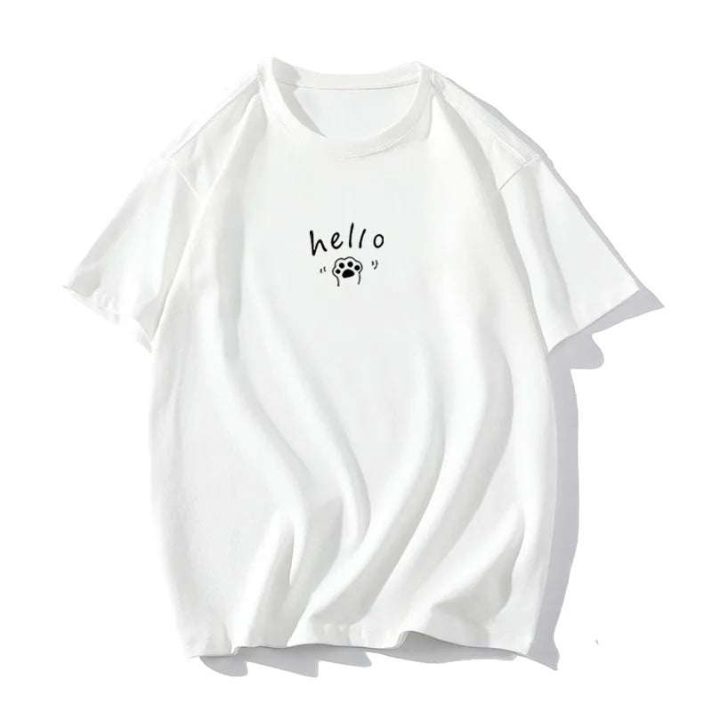 Women's Hirsionsan Graphic Printed Cotton T Shirts™ Oversized Casual Soft Short Sleeve Summer Tops