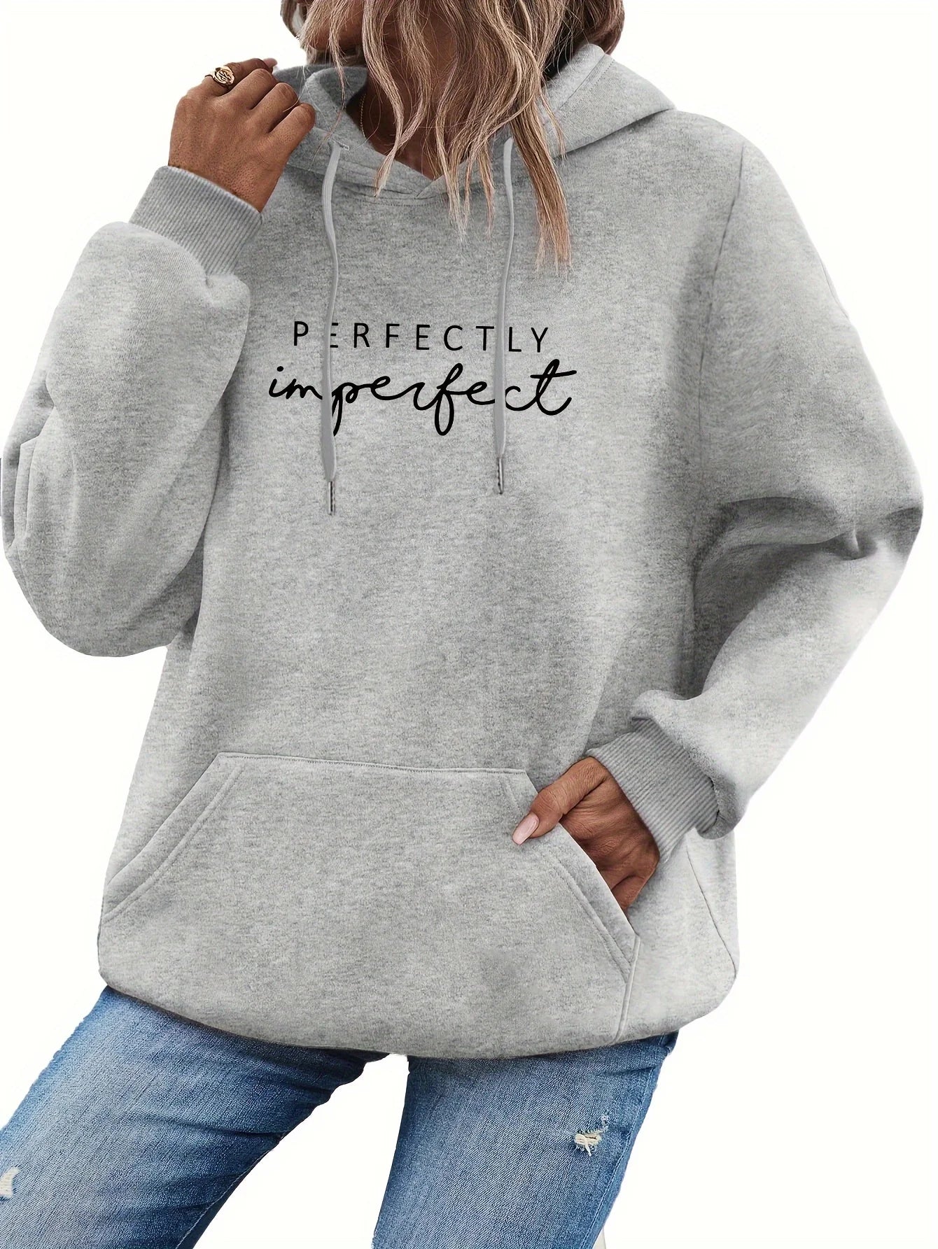 Women's Casual Hoodie™ Letter Print Polyester Hoodies