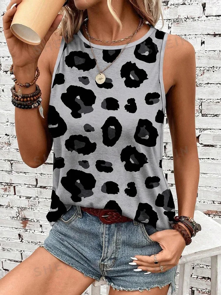 Women's Print Tank Tops™ Outdoor Summer Sleeveless Crew-neck Tank Top