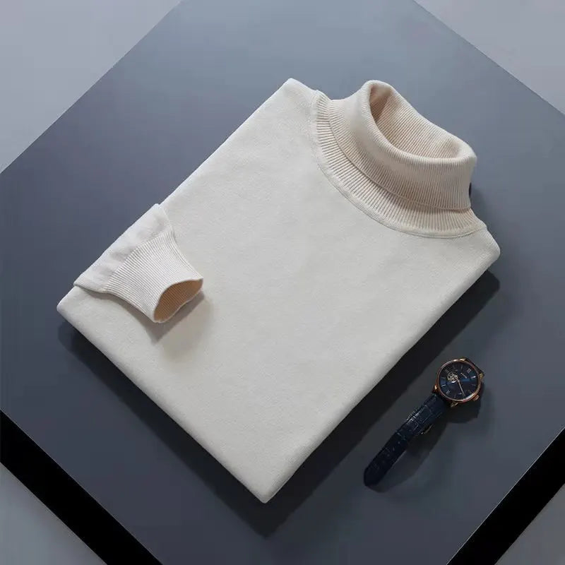 Men's Sweater™ Turtleneck Cashmere Cotton Blend Knitted Pullover
