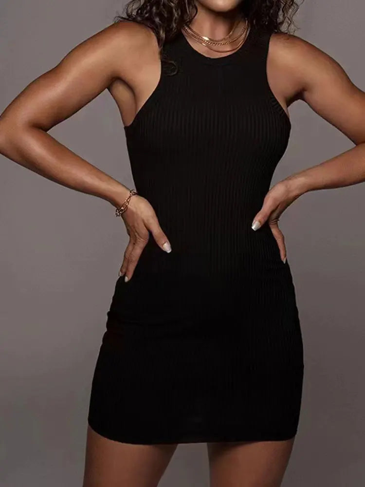 Women's Ribbed Bodycon Summer Dress™ Sleeveless Tight Fitting Mini Dress