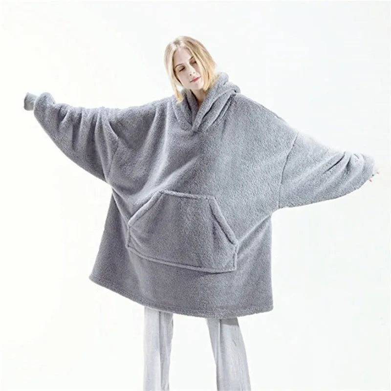 Women's Double-faced Fleece Hoodie™ Oversize Large Pocket Sweatshirts