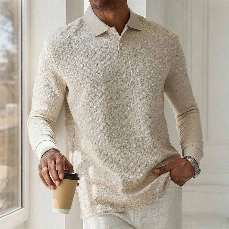 Men's Long Sleeve Polo Shirt™ High Quality Casual Fashion Polo T Shirt