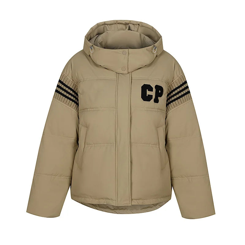 Women's Cotton Jacket™ Thick Loose Color Blocked Parkas Jacket