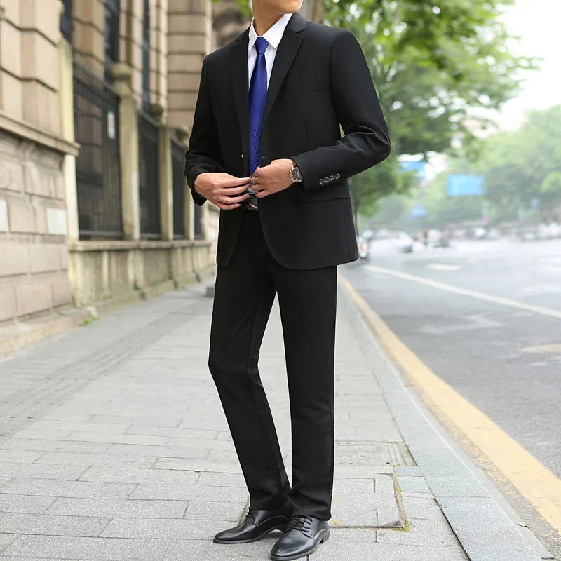Men's Fashion Handsome Suit™ Business Cargo Trousers Plus Size Sets
