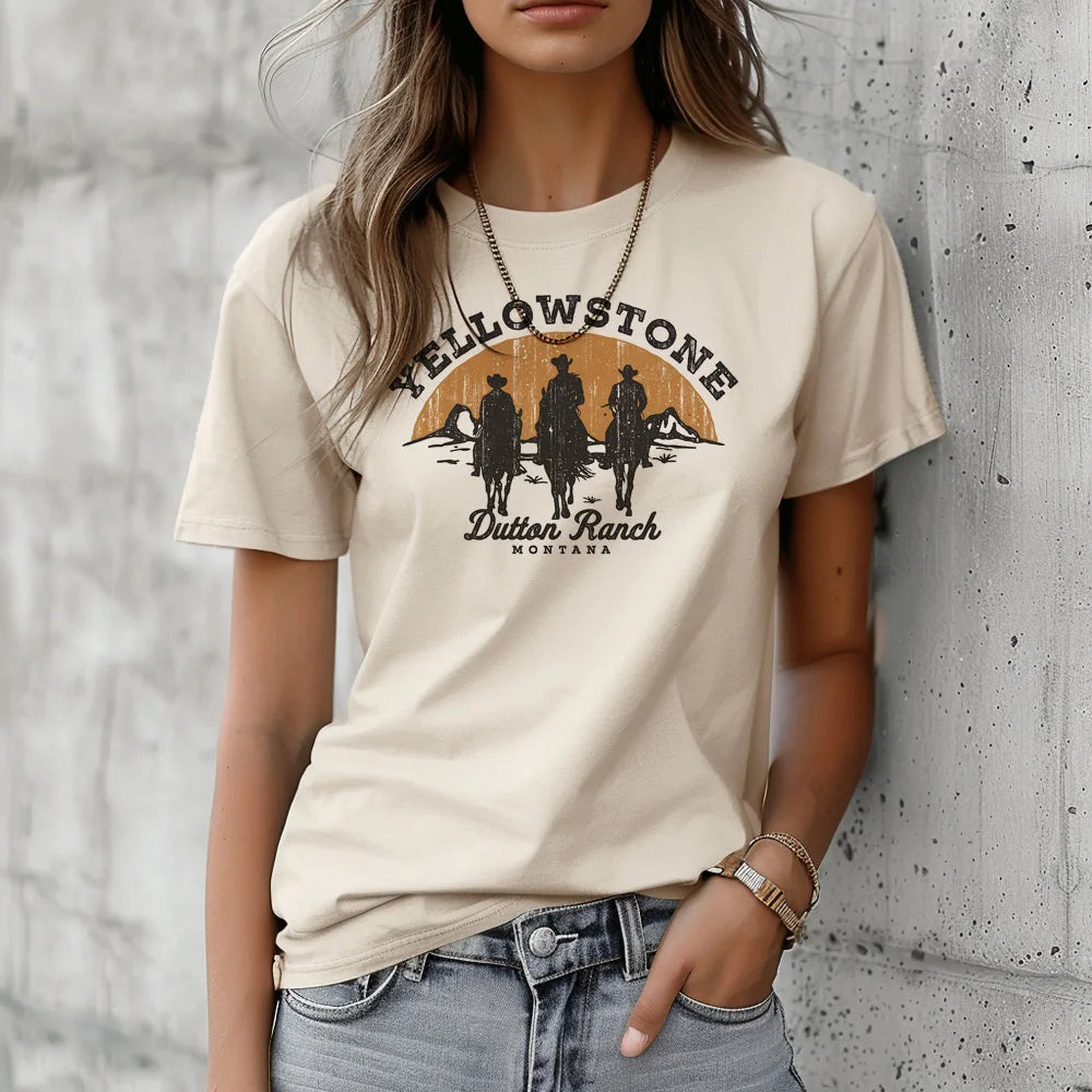 Women's Yellowstone Letter Printed t-shirts