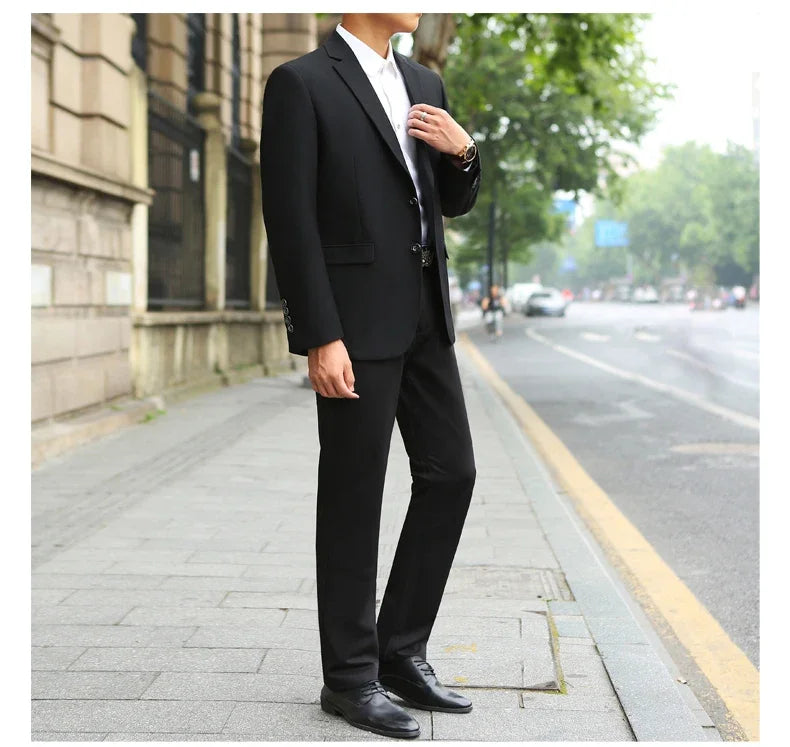 Men's Fashion Handsome Suit™ Business Cargo Trousers Plus Size Sets