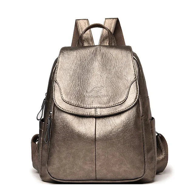 Women's Rucksack Large Capacity Backpack™ PU Leather Vintage Backpack