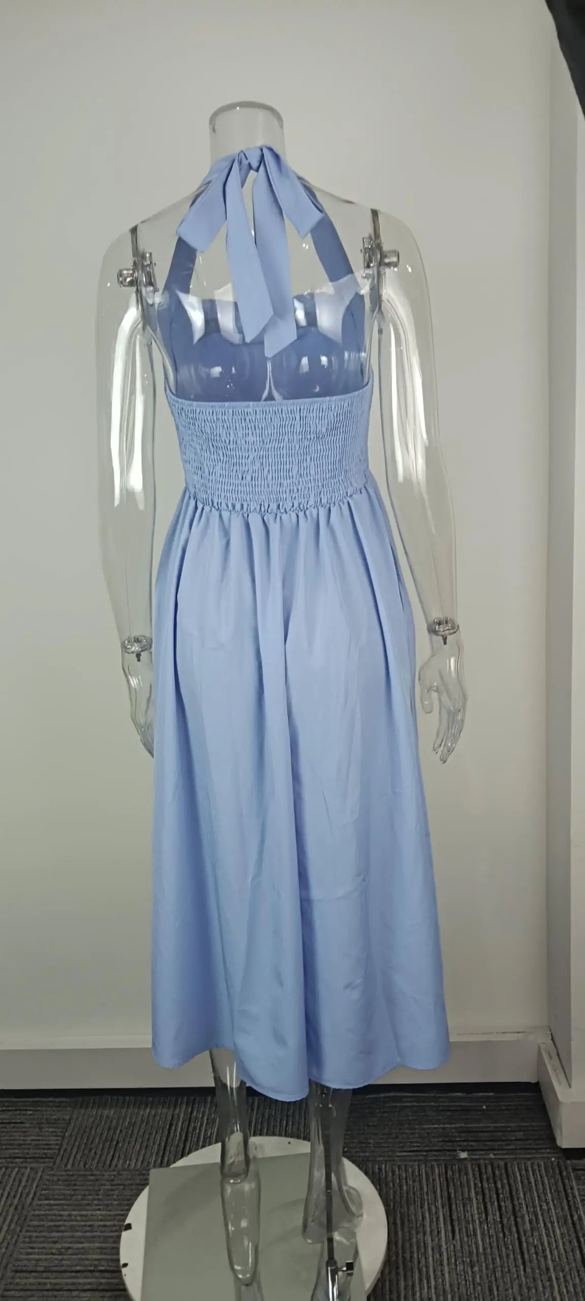 Women's Long Dress™ Square Collar Sleeveless Backless Dress