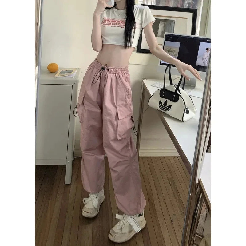 Women's American Vintage Pants™ Loose Fit High Straight Leg Trousers
