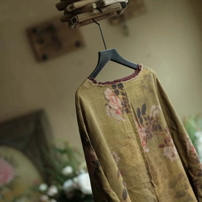 Women's Cotton Linen Harajuku Shirts™ New Vintage Aesthetic Clothes