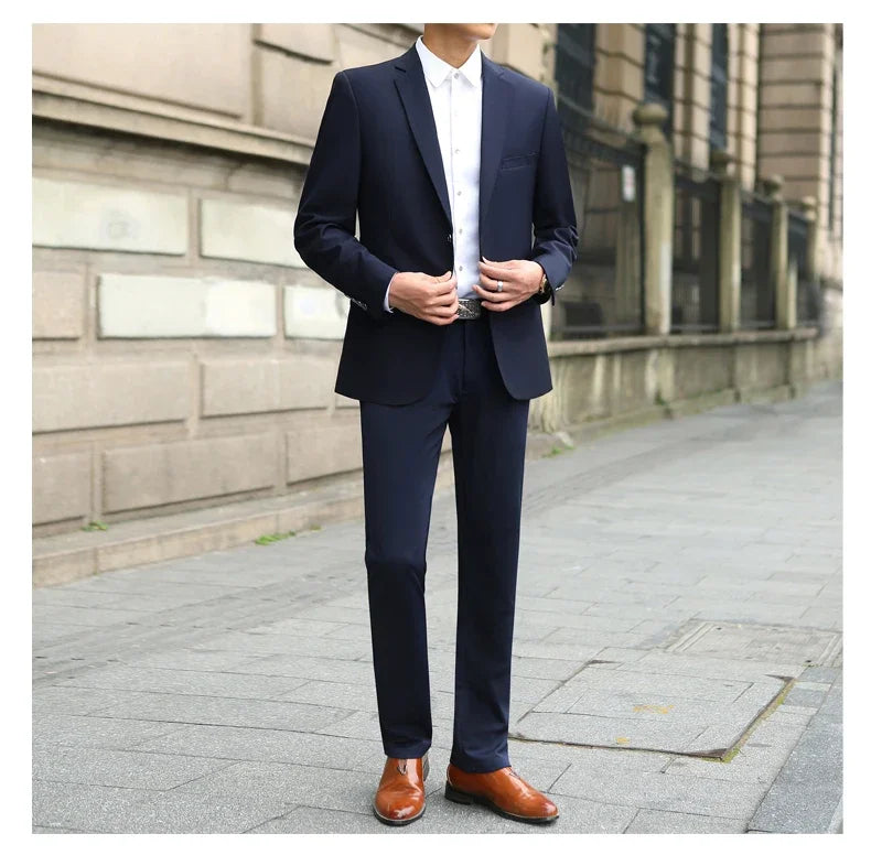 Men's Fashion Handsome Suit™ Business Cargo Trousers Plus Size Sets