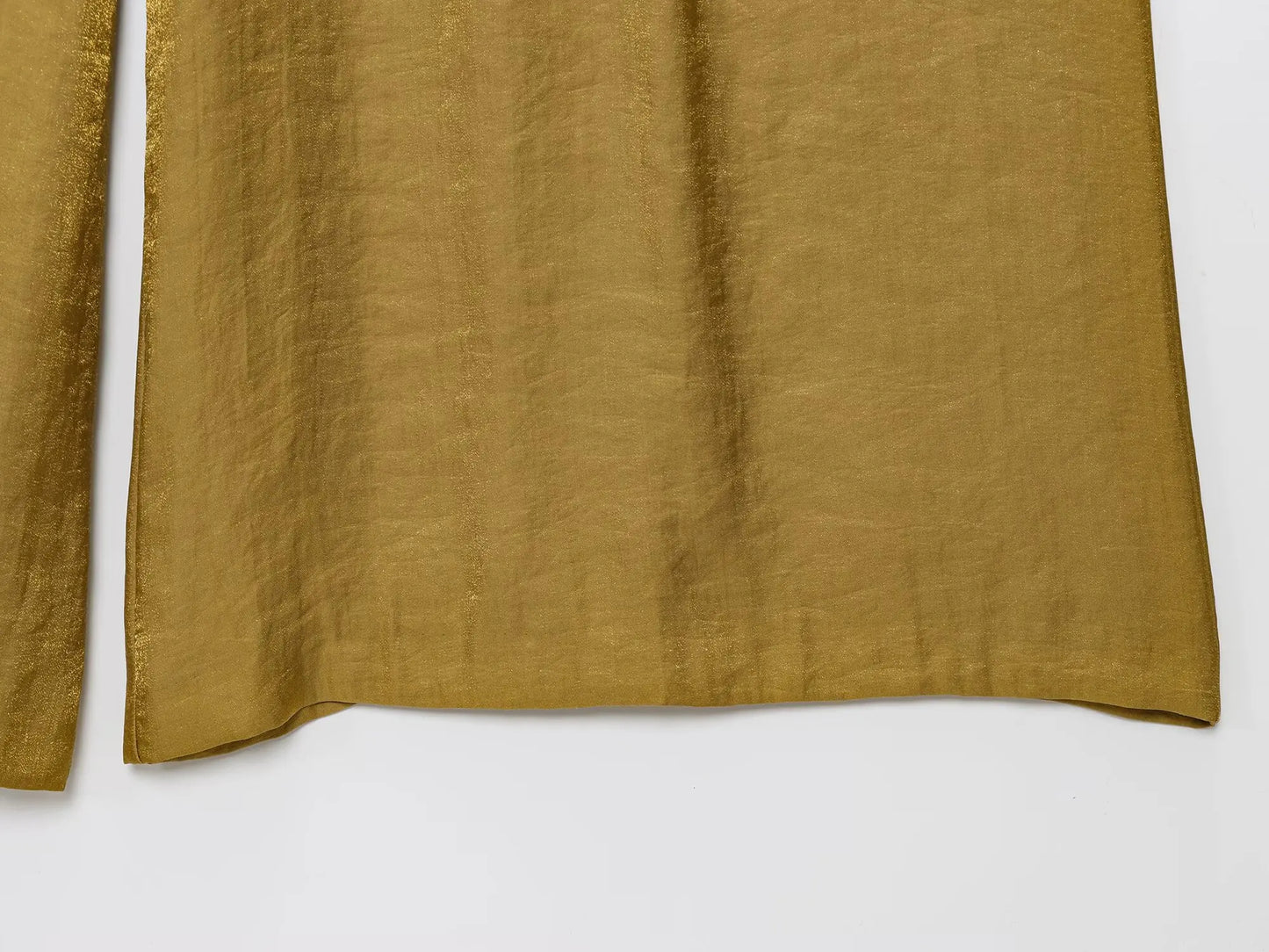 Women's Solid Color Belt Satin Pants™ Textured Wide Leg Casual Pants