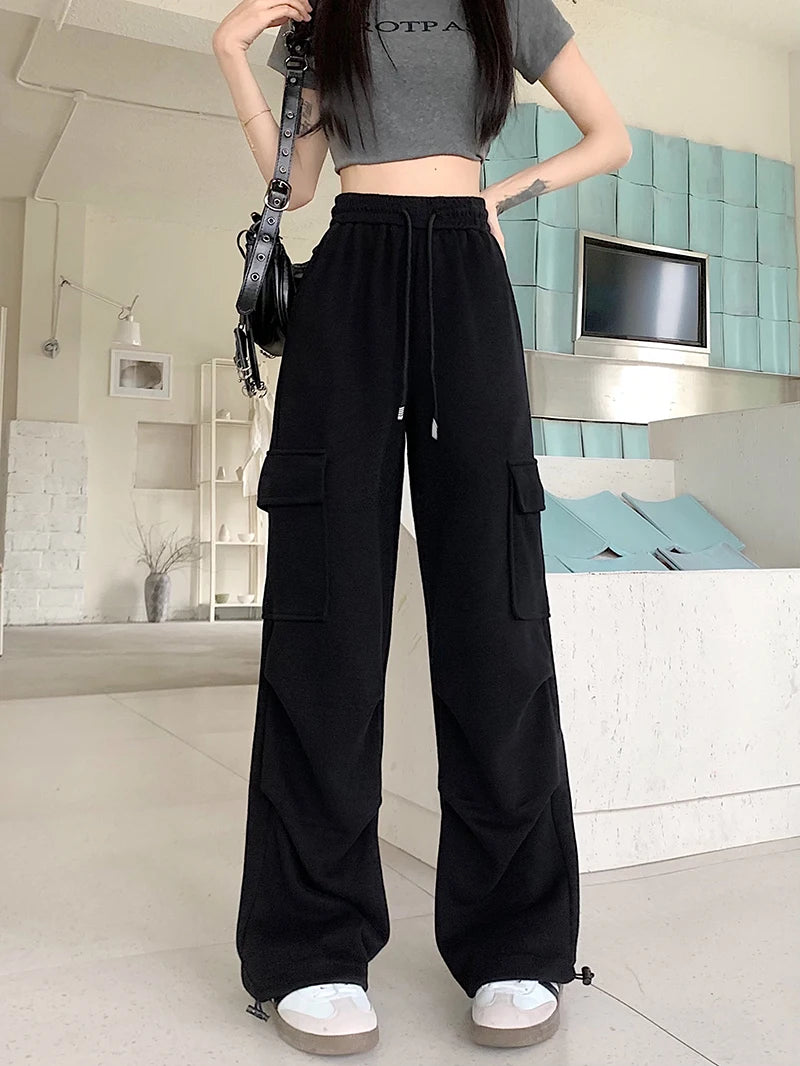 Women's Drawstring Design Cargo Pants™ Fashion Hip-hop Streetwear Cargo Trousers