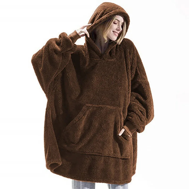 Women's Double-faced Fleece Hoodie™ Oversize Large Pocket Sweatshirts