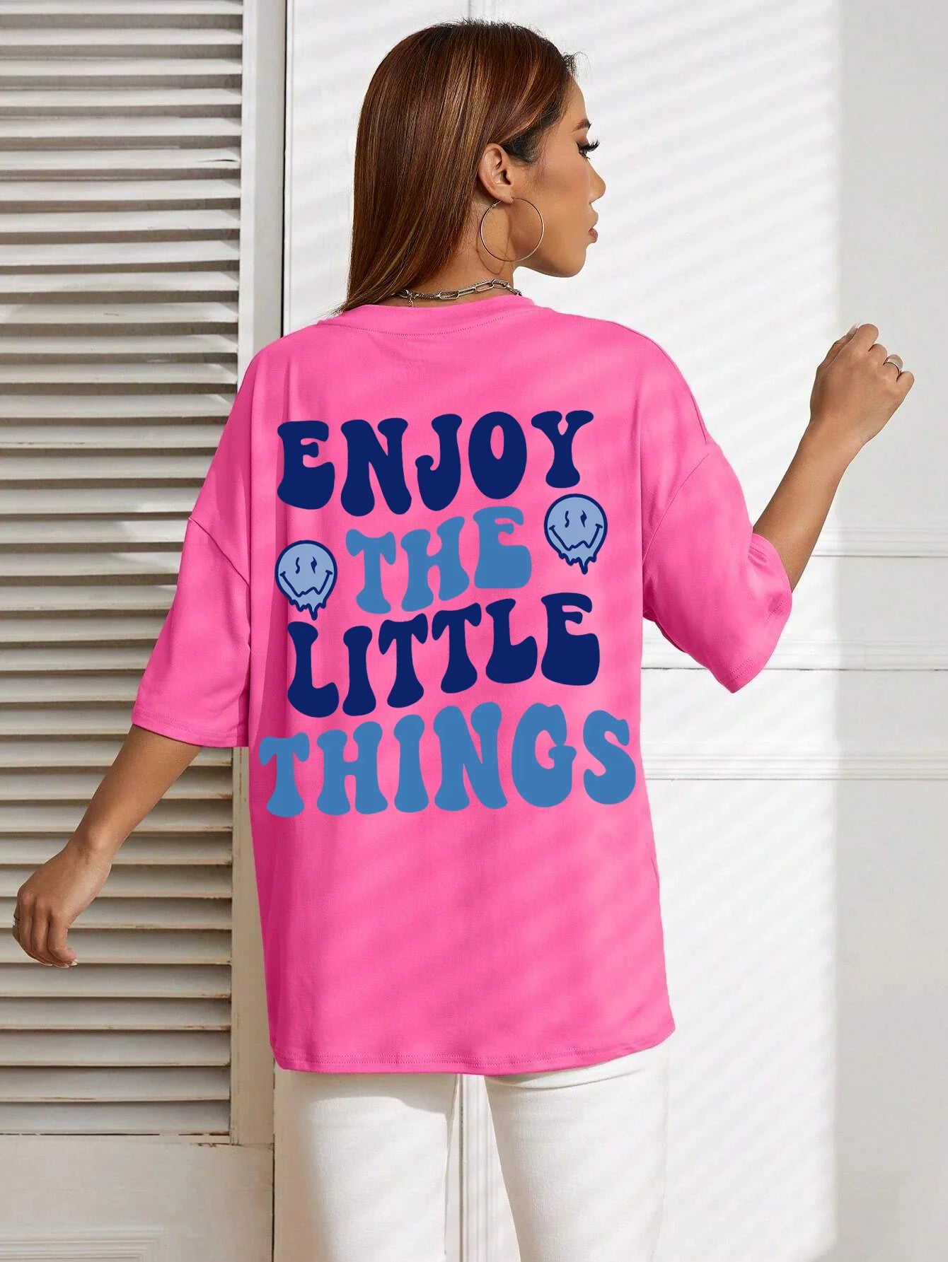 Women's Letter Printed Women T-Shirts™ Loose Oversized Casual Short Sleeves Tees