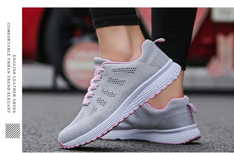 Women's Sneakers™ Breathable Walking Mesh Flat Shoes Sneakers