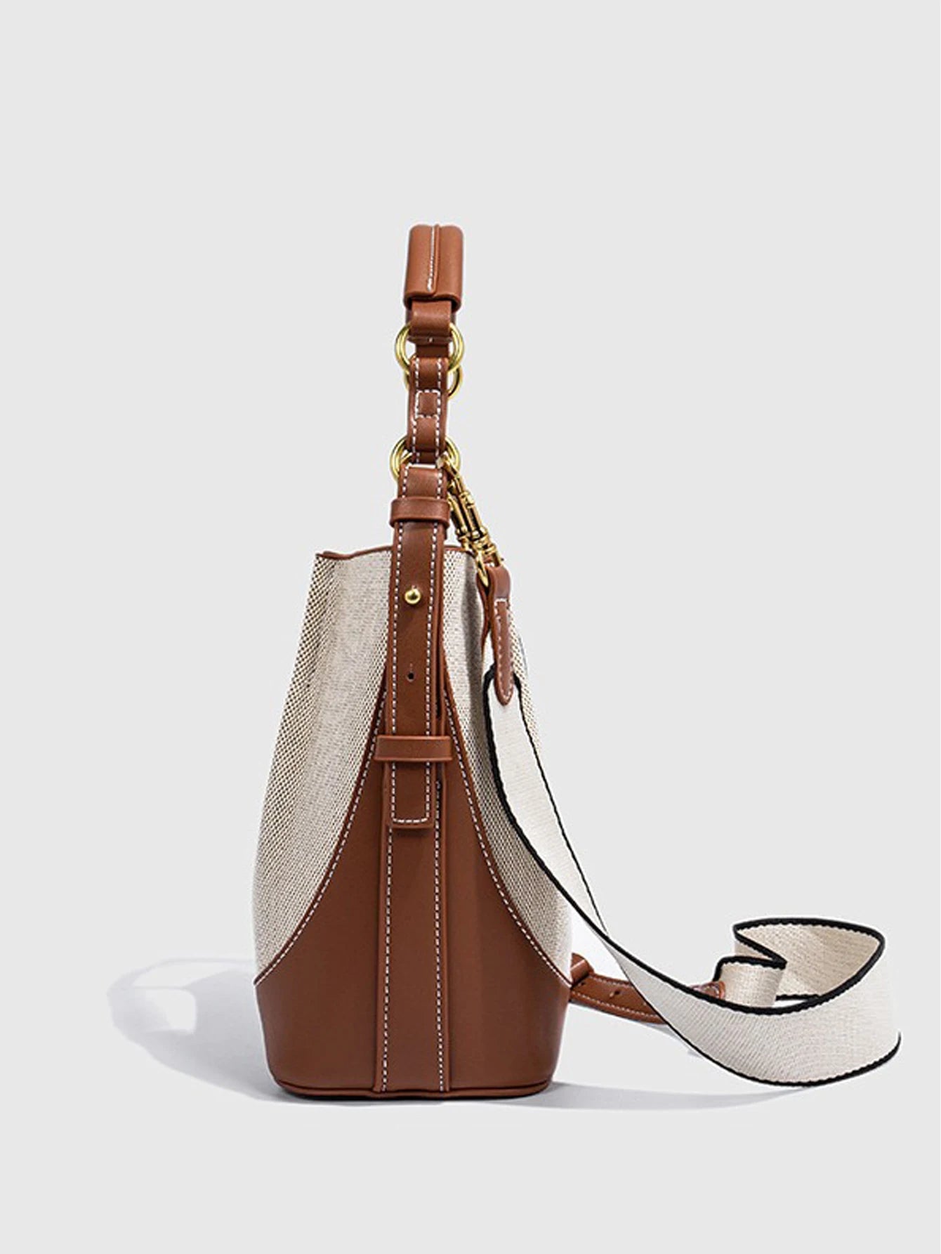 Women's Shoulder Bag™ Large capacity wide shoulder strap single shoulder tote sling sling bucket bag