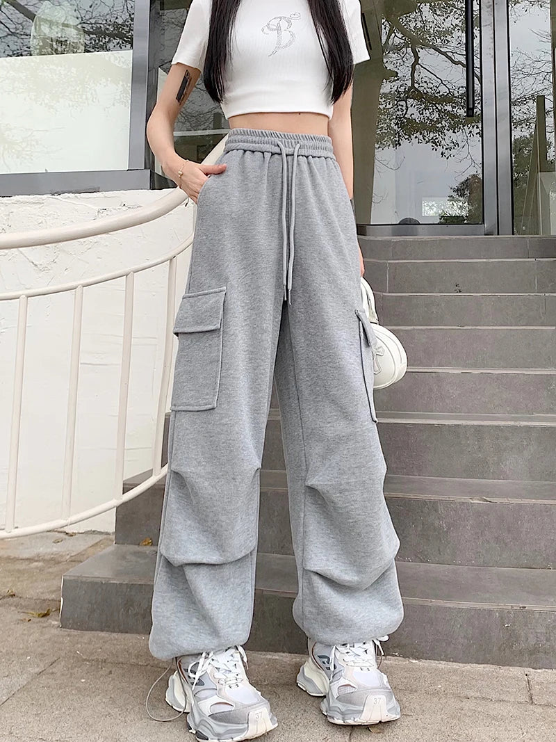Women's Drawstring Design Cargo Pants™ Fashion Hip-hop Streetwear Cargo Trousers