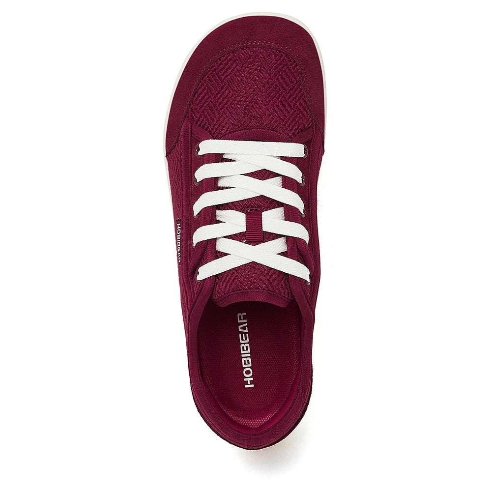 Men and Women's HOBIBEAR Barefoot Shoes™ Wide Toe Minimalist Cowhide Leather Lace Up Sneakers