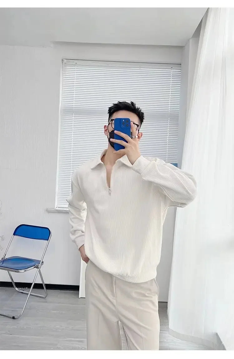 Men's Half-zip Up Sweatshirt™ Vintage Loose Fit Casual Design