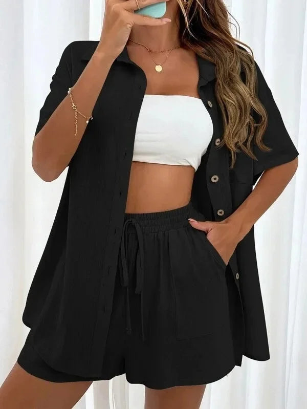 Women's Cotton Shorts Set™ Summer Simple Design Clothes
