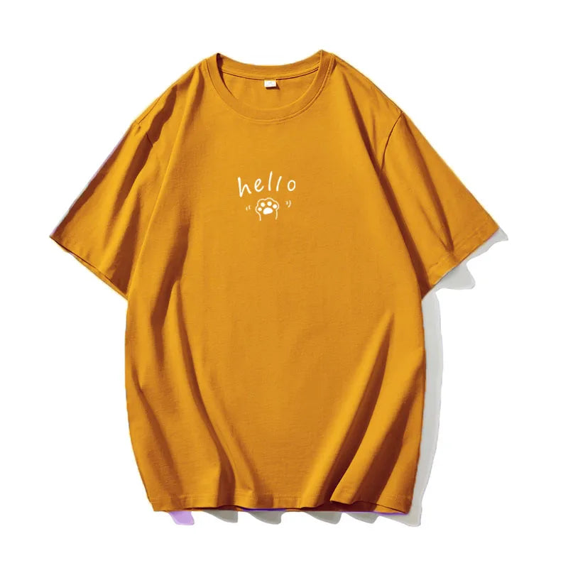 Women's Hirsionsan Graphic Printed Cotton T Shirts™ Oversized Casual Soft Short Sleeve Summer Tops