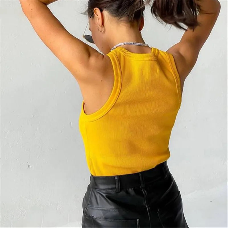 Women's Shirt™ Ribbed Knitted Summer Off Shoulder Tank Top