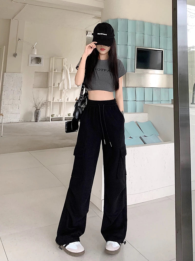 Women's Drawstring Design Cargo Pants™ Fashion Hip-hop Streetwear Cargo Trousers