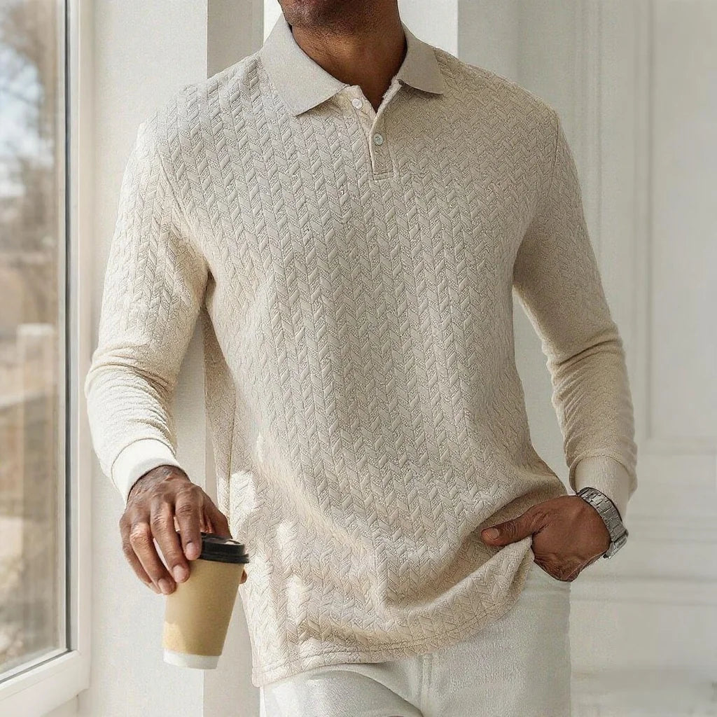 Men's Long Sleeve Polo Shirt™ High Quality Casual Fashion Polo T Shirt