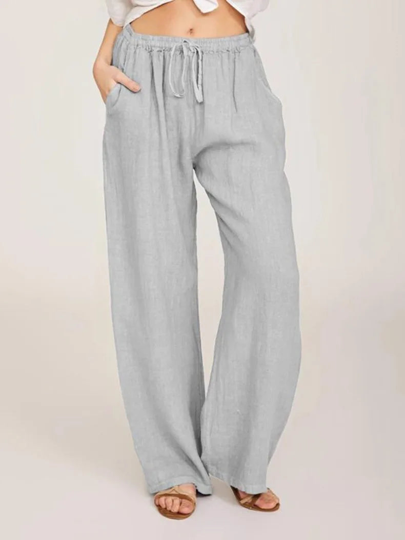 Women's Pants™ Large Loose Cotton Hemp Casual Pants